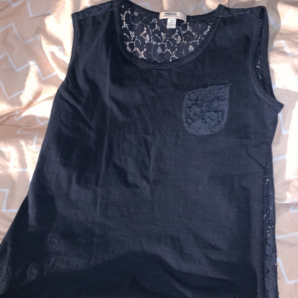 Silver brand lace tank